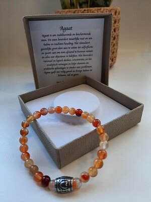 Dames armband van natuursteen Agaat