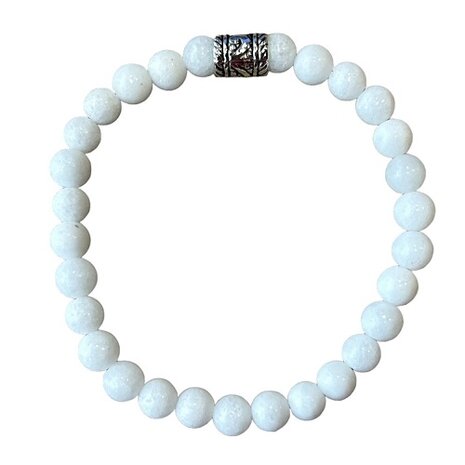 Witte Jade armband