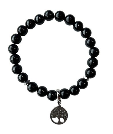 Onyx dames armband van natuursteen