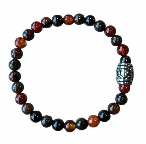 Dames armband Vuuragaat met basic kraal