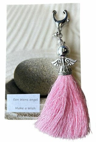 Wens engel met roze rok