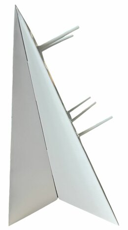 Display met variatie dames split armbanden van natuursteen