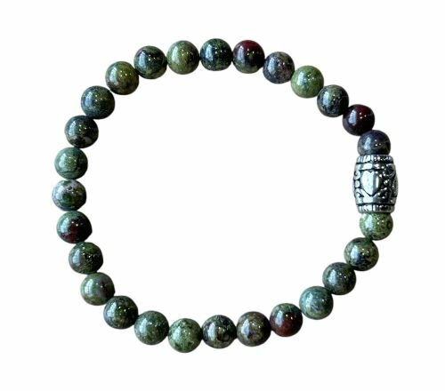 Drakenbloed Jaspis armband met basic kraal