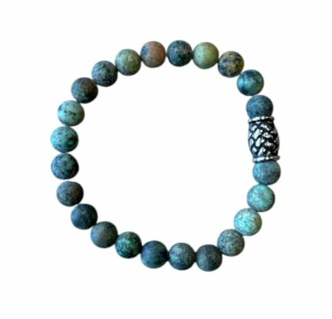 Afrikaans Turquoise heren armband