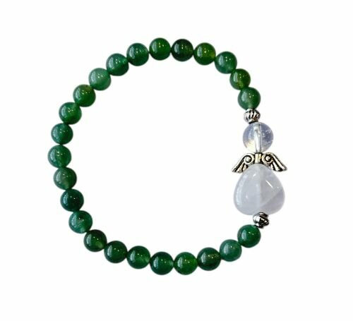 Aventurijn met beschermengel