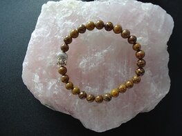 Dames armband Goudnerf Jade met boeddha kraal Dames armband Goudnerf Jade met boeddha kraal