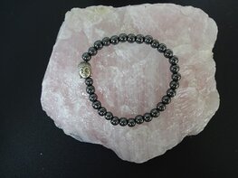 Dames armband Hematiet met boeddha kraal