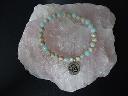 Dames armband Larderiet met lotusbedel