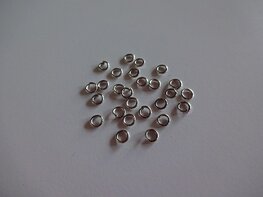 Open ringen verzilverd