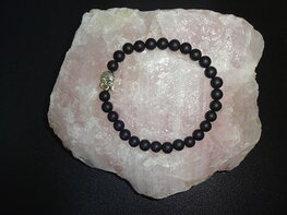 Dames armband Onyx met infinitykraal