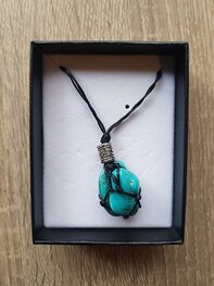 Damesketting van natuursteen Turquoise