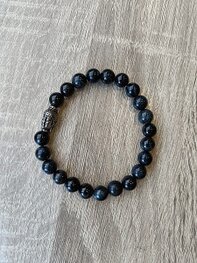 Heren armband Valkenoog met RVS Boeddhakraal