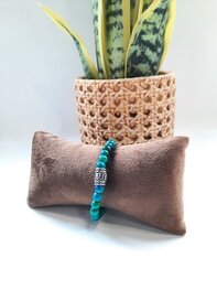 Dames armband Fenix Turquoise met RVS basic kraal Dames armband Fenix Turquoise met RVS basic kraal