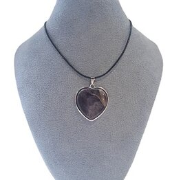 Damesketting hart Amethist