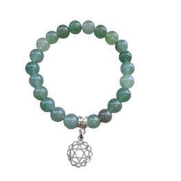 Dames armband Aventurijn 8 mm met Chakra Zonnevlecht Dames armband Aventurijn 8 mm met Chakra Zonnevlecht