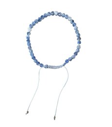 Dames armband Sodaliet 4 mm hartjes