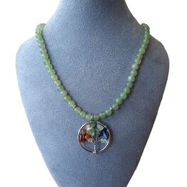 Damesketting Tree of Life met Aventurijn