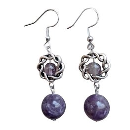 Oorbellen Amethist