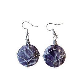 Oorbellen Amethist