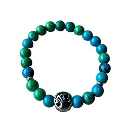 Dames armband Fenix Turquoise 8 mm met Tree of Life kraal