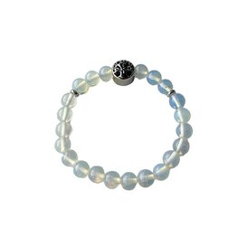 Dames armband Opaliet 8 mm met Tree of Life kraal Dames armband Opaliet 8 mm met Tree of Life kraal