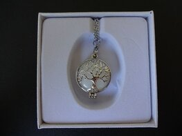 Dames ketting Geboortesteen Witte Jade (RAM) Dames ketting Geboortesteen Witte Jade (RAM)