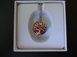 Damesketting Geboortesteen Rode Jaspis (kreeft) Damesketting Geboortesteen Rode Jaspis (kreeft)