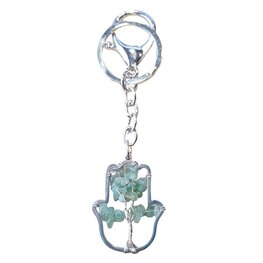 Hamsa hand Aventurijn met Tree of Life