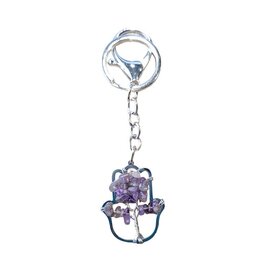 Hamsa hand Amethist met Tree of Life
