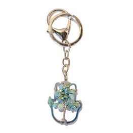 Hamsa hand Turquoise met Tree of Life