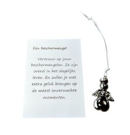 Beschermengel zilverkleur (5 stuks)