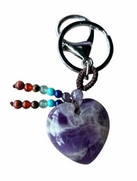 Tas- sleutelhanger Amethist Chakra Tas- sleutelhanger Amethist Chakra