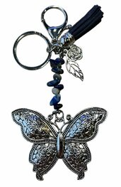 Tas- sleutelhanger Vlinder Lapis Lazuli Tas- sleutelhanger Vlinder Lapis Lazuli