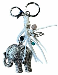 Tas- sleutelhanger Olifant met witte veter