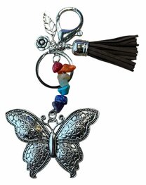 Tas- sleutelhanger Vlinder Regenboog kleuren