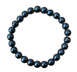 Dames armband Hematiet 8 mm