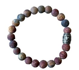 Dames armband Picasso Jaspis mat 8 mm met basic kraal