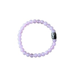 Dames armband Rozenkwarts 6 mm met basic kraal Dames armband Rozenkwarts 6 mm met basic kraal
