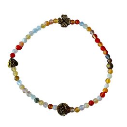 Dames armband Agaat 3 mm