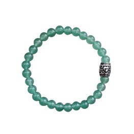 Dames armband Jade 6 mm met basic kraal Dames armband Jade 6 mm met basic kraal