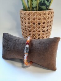 Dames armband Agaat RVS Basic kraal Dames armband Agaat RVS Basic kraal