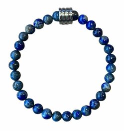 Dames armband Lapis Lazuli 6 mm (19 cm) met vier ringen kraal Dames armband Lapis Lazuli 6 mm (19 cm) met vier ringen kraal