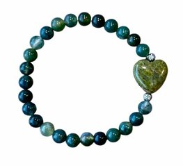 Dames armband Mos Agaat & Unakiet