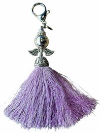 Wens engel met lila rok