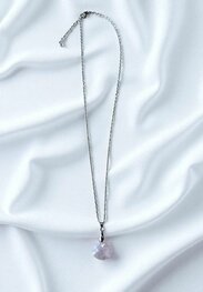 Ketting met Rozenkwarts Ketting met Rozenkwarts